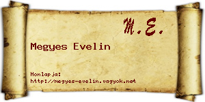 Megyes Evelin névjegykártya